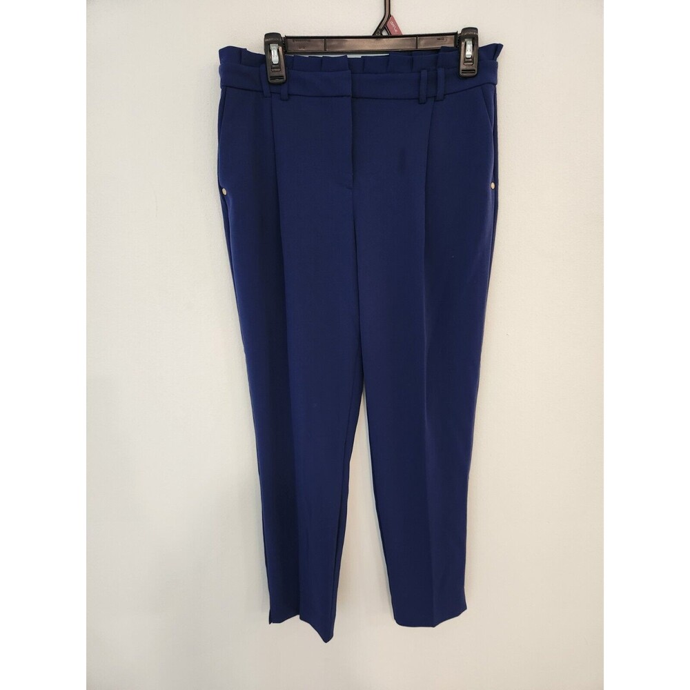 Anne Klein Skinny Ankle Pants Size 6 Navy Women